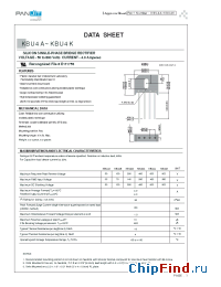Datasheet KBU4B manufacturer Pan Jit