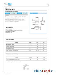 Datasheet MMBV3401R-3K manufacturer Pan Jit