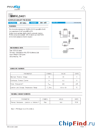 Datasheet MMVL3401R-12K manufacturer Pan Jit