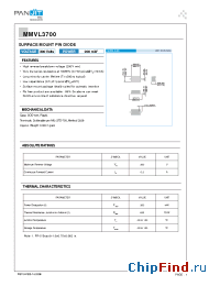 Datasheet MMVL3700R-12K manufacturer Pan Jit