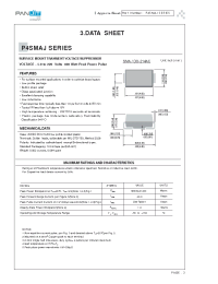 Datasheet P4SMAJ100CA manufacturer Pan Jit
