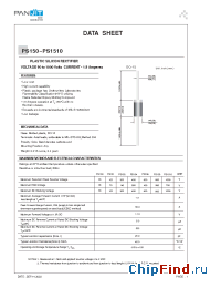 Datasheet PS151 manufacturer Pan Jit