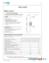 Datasheet PS200 manufacturer Pan Jit
