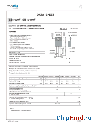 Datasheet SB1030F manufacturer Pan Jit
