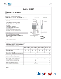 Datasheet SB8100CT manufacturer Pan Jit