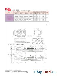 Datasheet A-334CY-20 manufacturer Para Light
