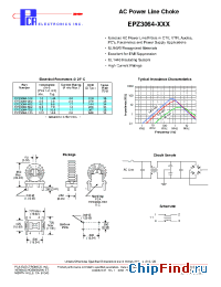 Datasheet EPZ3064-262 manufacturer PCA