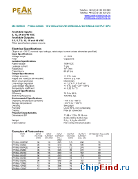 Datasheet P10AU-0524E manufacturer PEAK
