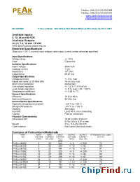 Datasheet P10LU-0505Z manufacturer PEAK
