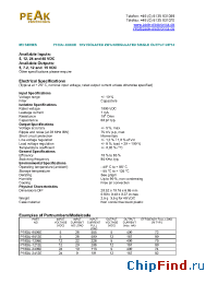 Datasheet P10MU-0505E manufacturer PEAK