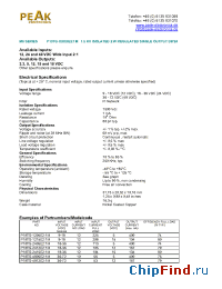 Datasheet P10TG-2415E21M manufacturer PEAK