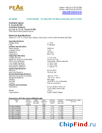 Datasheet P14SG-0505ZM manufacturer PEAK