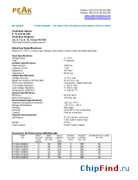 Datasheet P14SG-2405EM manufacturer PEAK