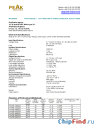 Datasheet P14TG-4805Z21 manufacturer PEAK