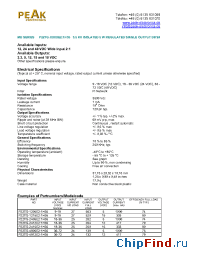 Datasheet P26TG-2405E21 manufacturer PEAK