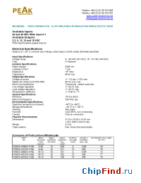 Datasheet P26TG-4805E41H35 manufacturer PEAK