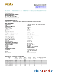 Datasheet P26TG-4805E41M manufacturer PEAK