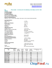 Datasheet P6AU-2405E manufacturer PEAK