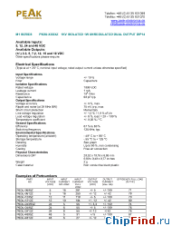 Datasheet P6DU-1205Z manufacturer PEAK