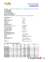 Datasheet P6LG0505ZS manufacturer PEAK