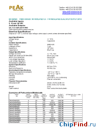 Datasheet P6MG053R3ZS manufacturer PEAK