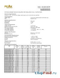 Datasheet PD10NG-0524Z21H30 manufacturer PEAK