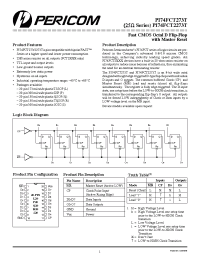 Datasheet P174FCT2273T manufacturer Pericom