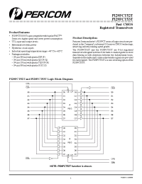 Datasheet PI29FCT53T manufacturer Pericom