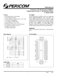Datasheet PI2PCIE412-DZHE manufacturer Pericom