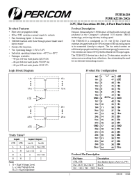 Datasheet PI3B16210B manufacturer Pericom