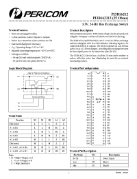 Datasheet PI3B16212A manufacturer Pericom