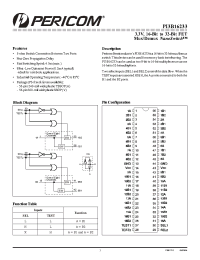 Datasheet PI3B16233 manufacturer Pericom