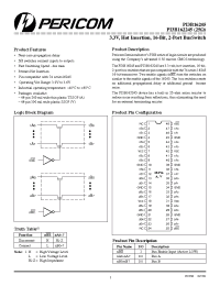 Datasheet PI3B16245AE manufacturer Pericom