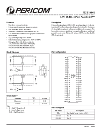 Datasheet PI3B16861B manufacturer Pericom