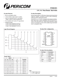 Datasheet PI3B3251L manufacturer Pericom
