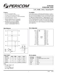 Datasheet PI3B3384LE manufacturer Pericom
