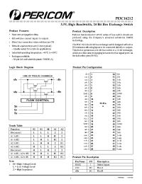 Datasheet PI3C16212A manufacturer Pericom