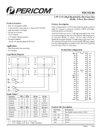 Datasheet PI3C32X2384 manufacturer Pericom