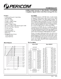 Datasheet PI3HDMI412FTBE manufacturer Pericom