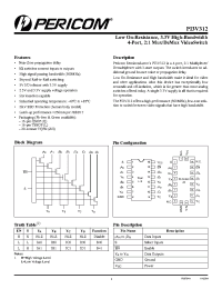 Datasheet PI3V312QE manufacturer Pericom