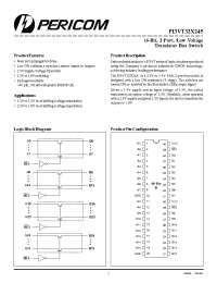 Datasheet PI3VT32X245B manufacturer Pericom
