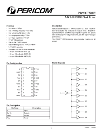 Datasheet PI49FCT32807 manufacturer Pericom