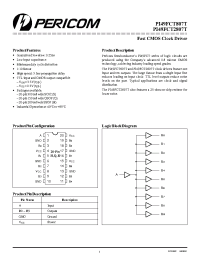 Datasheet PI49FCT807BTQ manufacturer Pericom