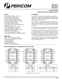 Datasheet PI5A391A manufacturer Pericom