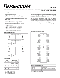 Datasheet PI5C16210 manufacturer Pericom