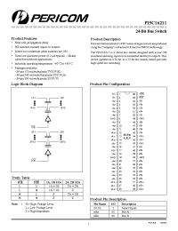 Datasheet PI5C16211 manufacturer Pericom