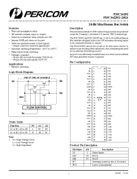 Datasheet PI5C16292 manufacturer Pericom
