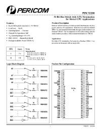 Datasheet PI5C32200 manufacturer Pericom