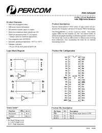 Datasheet PI5C32X2245 manufacturer Pericom