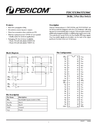 Datasheet PI5C32X384B manufacturer Pericom